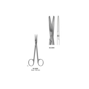 Delicate IRIS Scissors Straight Blunt 130 mm