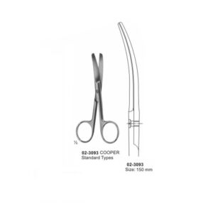 COOPER Surgical Operating Scissor Blunt-Blunt Curved 150 mm