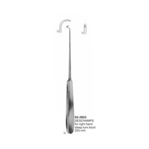 Deschamps Suture Instrument Right Hand Blunt 225 mm