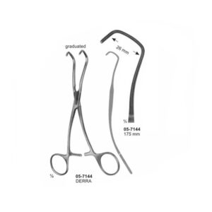 DERRA Multi Purpose Clamps Pediatric types 26 mm Length 175 mm