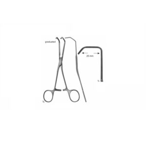 Derra-Cooley Anastomosis Clamps Pediatric Type 72 mm Curved Size 165 mm