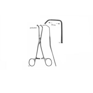 Derra-Cooley Anastomosis Clamps Pediatric Type 76 mm Curved Size 165 mm