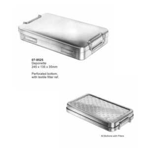 Deponette Storing Cases Perforated Bottom With Textile Filter 245x135x35 mm